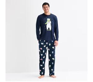 NEW! Papa Bear Polar Bear Mens Long Sleeve 2PC Matching Family Pajama Set Size S